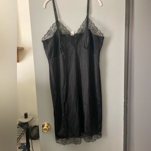 Vintage Black Slip Dress